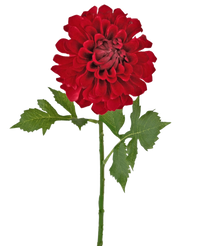 Ramo de flor artificial Dalia 50 cm roja