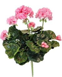 Geranio artificial 40 cm rosa
