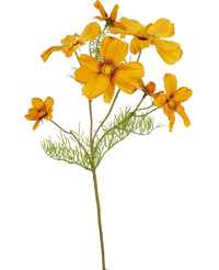 Ramo de flor artificial Cosmos 74 cm naranja