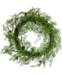 Guirnalda artificial pino 60cm verde