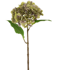 Hortensia artificial Deluxe 55 cm verde/morado