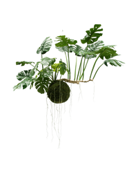 Planta colgante artificial Monstera Deluxe 80 cm