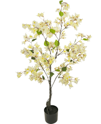 Árbol artificial Buganvilla 120 cm blanco
