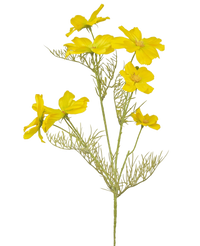Ramo de flor artificial Cosmos 74 cm amarillo
