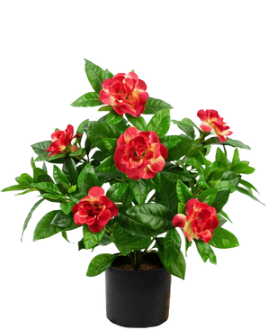 Planta artificial Gardenia 39 cm fucsia