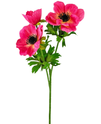 Flor artificial Anémona 56 cm rosa