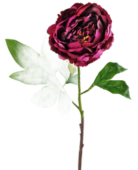 Ramo de flor artificial Peonía 61 cm berenjena