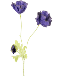 Ramo de flor artificial Amapola 73 cm púrpura