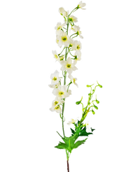 Flor artificial Aconito 79 cm blanco