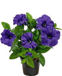 Planta artificial Petunia 25 cm morada