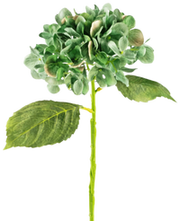 Hortensia artificial Deluxe 33 cm verde oscuro