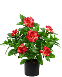 Planta artificial Gardenia 39 cm fucsia