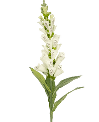 Ramo de flor artificial Foxglove 90 cm blanco